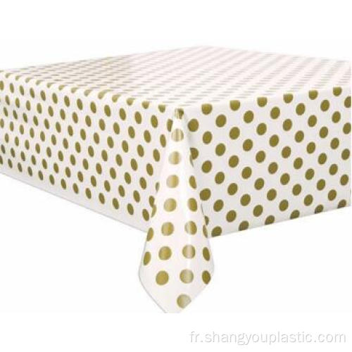 Wholesale couverture de table en plastique polka pois